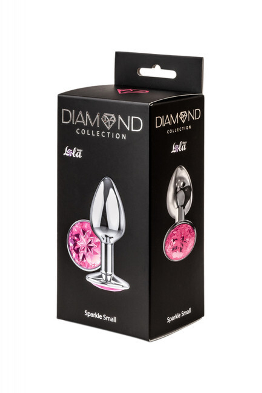 Малая серебряная металлическая пробка с розовым кристаллом (6,5 см) (Цвет: серебряный, розовый)