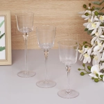 Подсвечники в наборе 3шт «Crystal» 7,5*20,23,26см