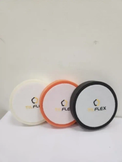 Набор кругов для полировки. Белый+оранжевый+чёрный. Tilflex, диаметр 125/150мм.