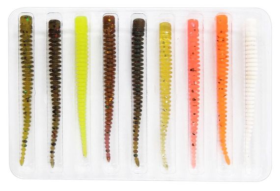 Слаги съедобные LJ Pro Series KING LEECH (5,08 см), цв. MIX1, 9 шт.