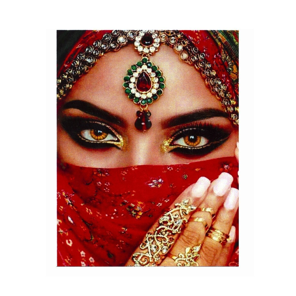 Алмазная мозаика Alingar, на подрамнике, с полным заполнением, (матов.), 20х30 см, 16 цветов, "Таинственный восток"