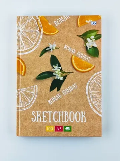 Скетчбук А5 переплёт твёрдый 100л. "Roman holiday"