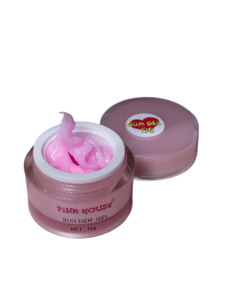 Гель 06 Gum Pink House 15гр