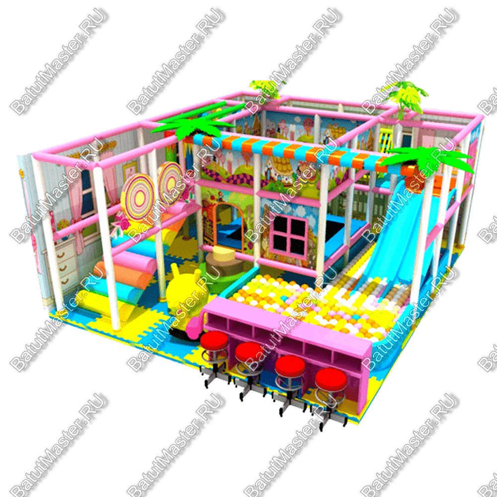 Детский игровой лабиринт «Теремок препятствий»