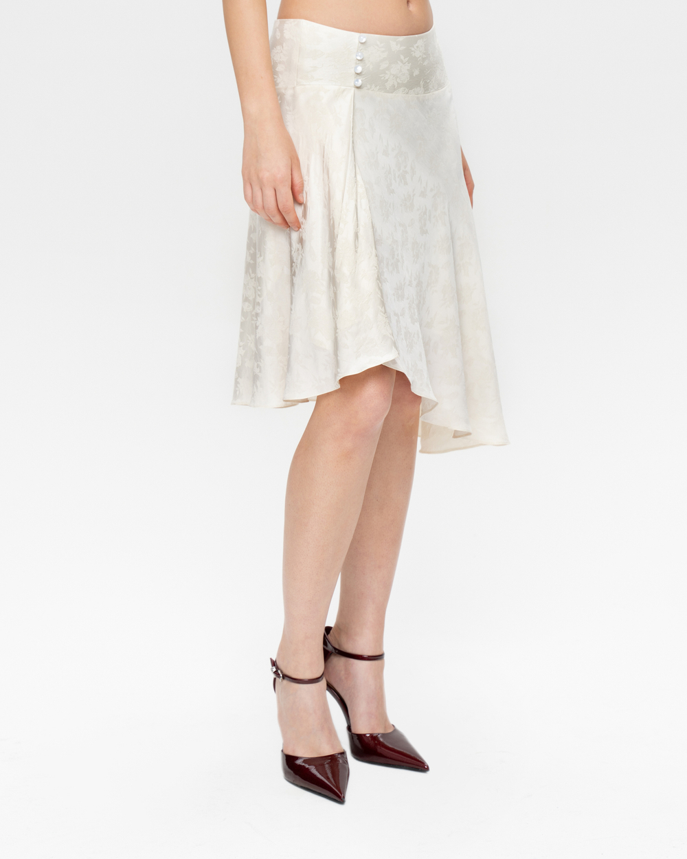 Асимметричная юбка миди из вискозы