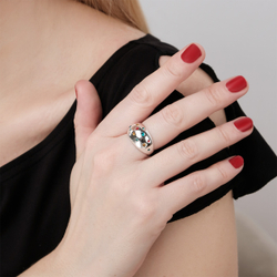 "Монпасье" кольцо в серебряном покрытии из коллекции " Молодежная" от Jenavi