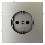 Розетка встраиваемая VOLTUM S70 с заземлением 16А, (шелк)