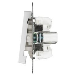 Кнопка Intro Accent 6-109-01 10А-250В, IP20, СУ, AL/CU, белый | Intro