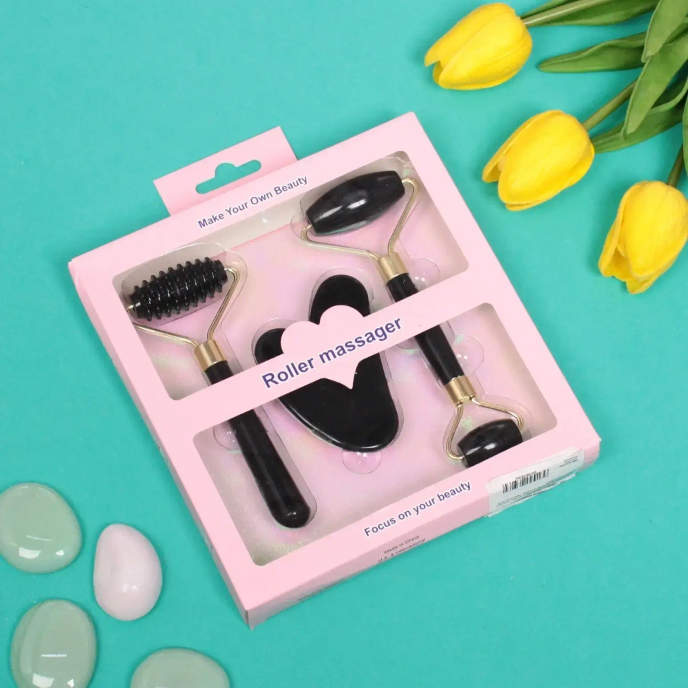 Набор массажеров косметический «Gua sha», цвет микс