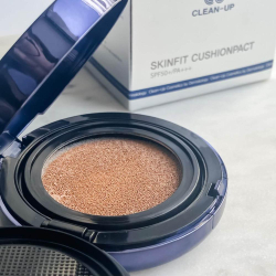 Антивозрастной тональный крем кушон CU Skin CLEAN-UP Skinfit Cushion Pact SPF 50+/PA+++, 15 г + 15 г