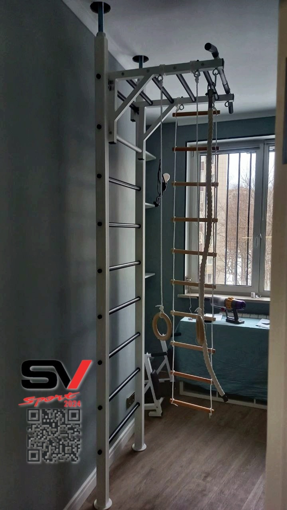 Монтаж шведской стенки Sv Sport враспор