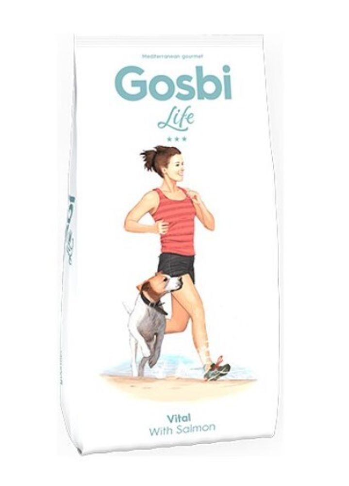 Gosbi 3кг LIFE VITAL корм для собак всех пород с Лососем