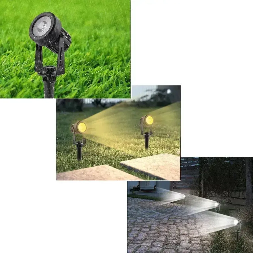 Садовый светильник на солнечном аккумуляторе / подсветка для сада (теплый свет)