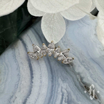 Кластер "Sunshine Marquise" - Желтое золото - White CZ