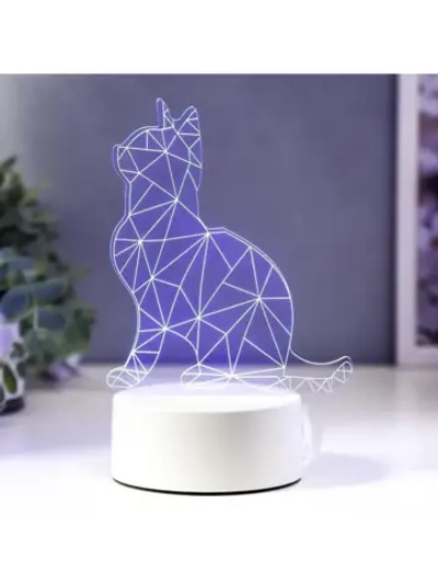 Светильник «Кот сидя» LED RGB от сети