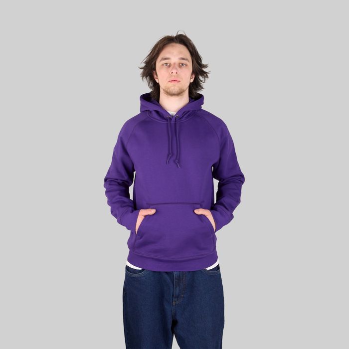 Толстовка мужская Carhartt WIP Hooded Chase Sweatshirt артикул:I033661_tyrian - купить в магазине Дайс