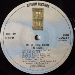 Винтажная виниловая пластинка LP Eagles One Of These Nights (Japan 1975) (No Obi) Hollywood Waltz P 10033Y
