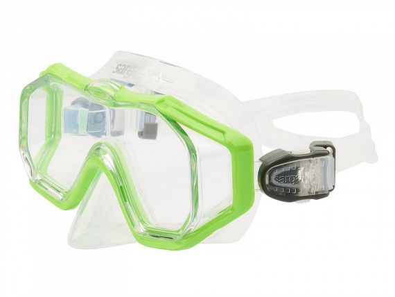 Маска детская Sargan Панорама прозрачный/зеленый