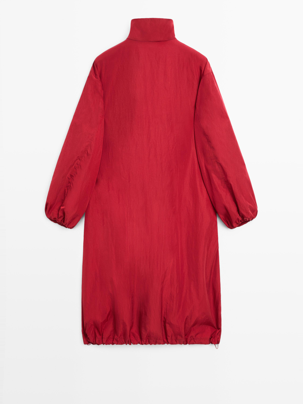 Massimo Dutti Длинная парка оверсайз, красный