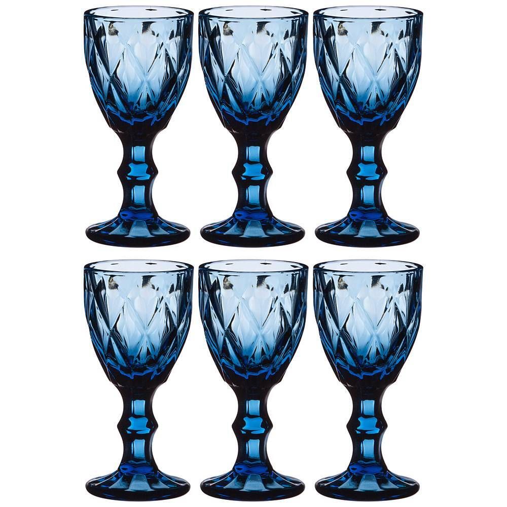 НАБОР РЮМОК "РОМБО" ИЗ 6ШТ. СЕРИЯ "MUZA COLOR" 50МЛ. / В=10,5 СМ (КОР=16НАБ.)