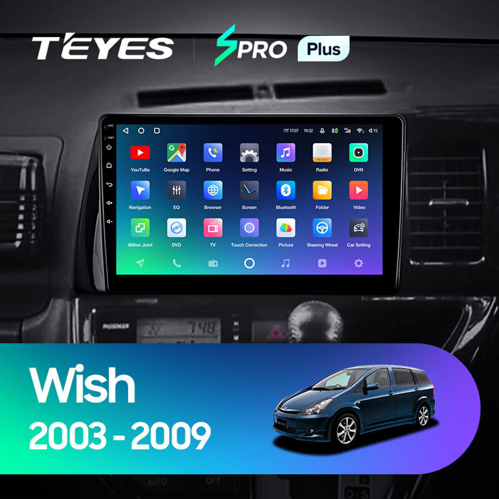 Teyes SPRO Plus 10,2" для Toyota Wish 2003-2009 прав.