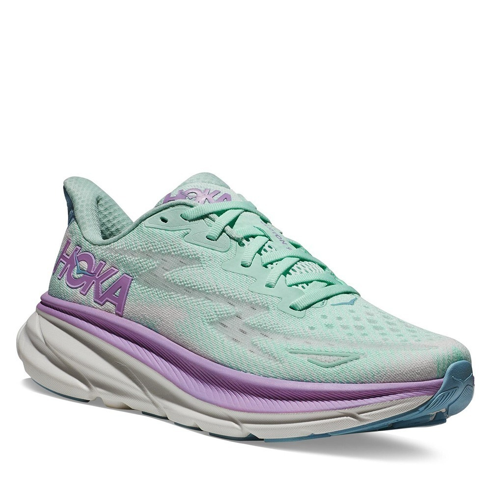 Кроссовки женские HOKA W CLIFTON 9 WIDE Sunlit Ocean / Lilac Mist