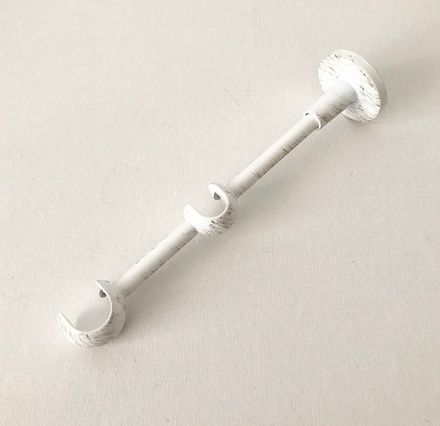 Кронштейн открытый стеновой d20/16 двойной, цвет белое золото