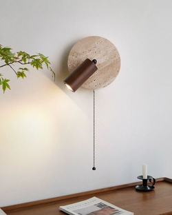 Бра из травертина с выключателем