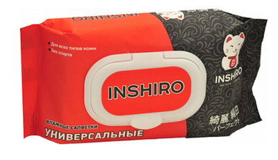 Салфетки влажные универсальные INSHIRO 50шт.