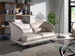 Двухместный Angel Cerda KF2157-2P, серая кожа