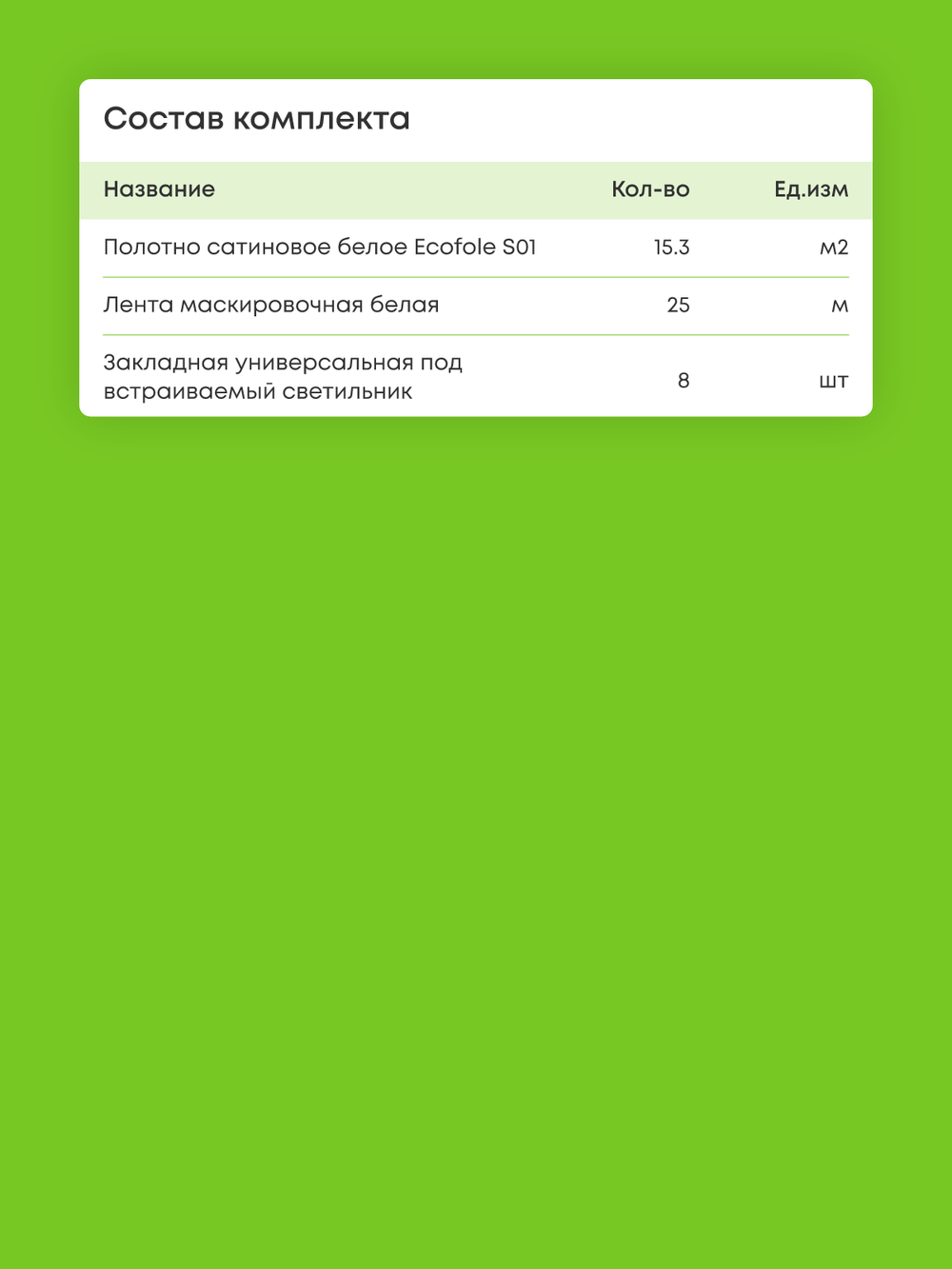 Сатиновый натяжной потолок 15.3 м2
