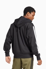 Кофта adidas Essentials 3-Stripes Fleece - черный