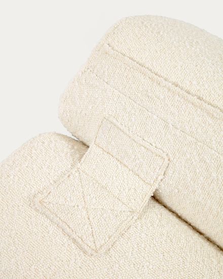 Кресло Club из белой ткани букле Испания Lа Forma