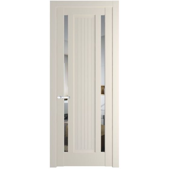 Фото межкомнатной двери эмаль Profil Doors 3.5.1PM кремовая магнолия стекло прозрачное