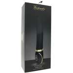 Черный рельефный вибратор из силикона (Цвет: черный)