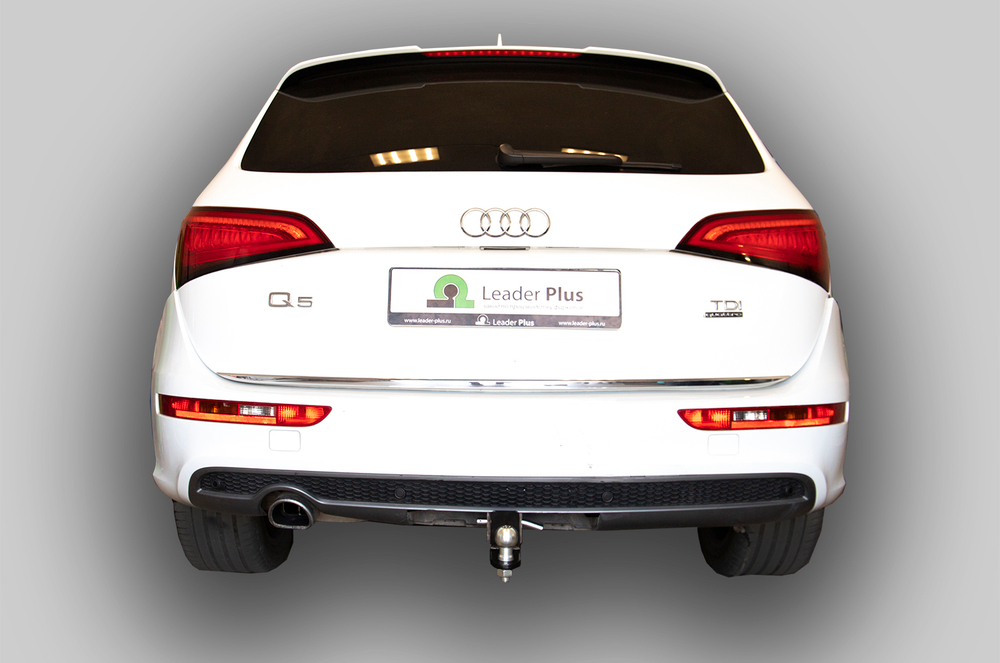 Фаркоп(прицепное) Лидер-Плюс для AUDI Q5 (8RB) 2008 -2017 ( ШАР ВСТАВКА 50*50 )(паспорт и сертификат в комплекте)(без электрики)A106-E