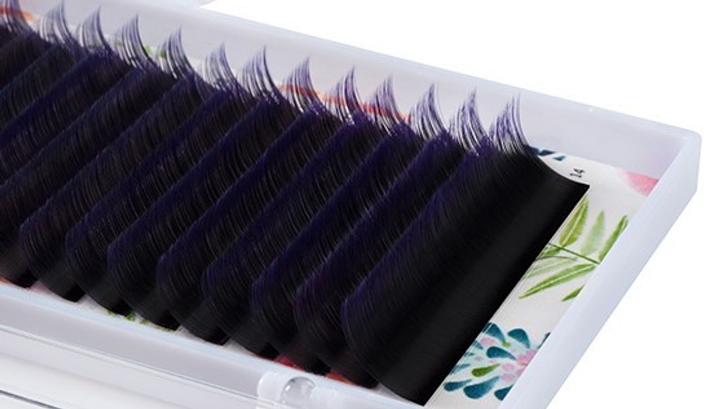 Фиолетовые Омбре ресницы Lash&Go MINI MIX - 6 линий