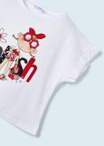 топ с футболкой и юбкой