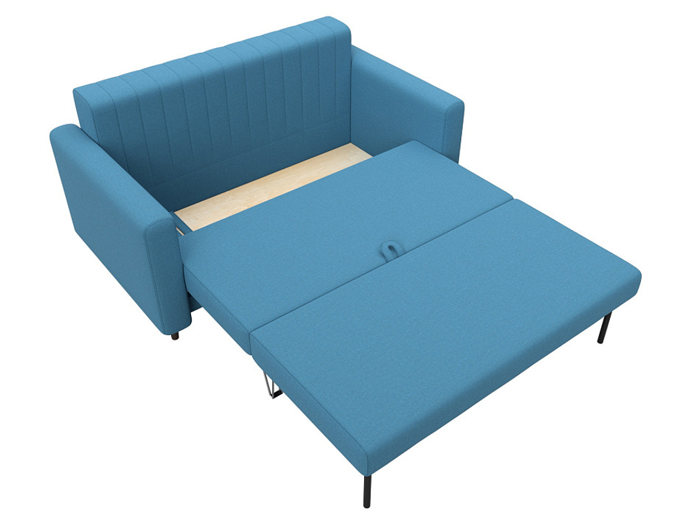 Диван прямой Лига-070 РОГОЖКА Амур 10 голубой