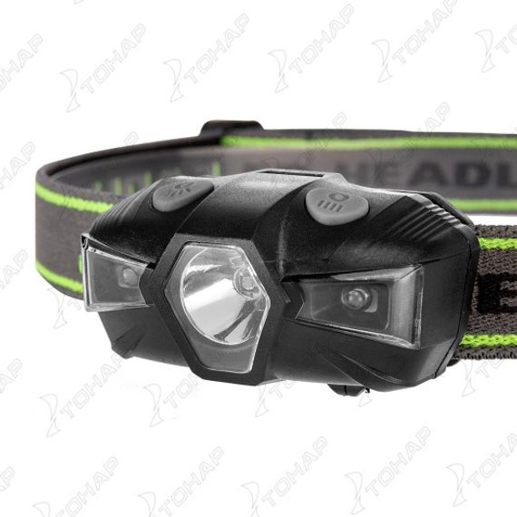 Фонарь налобный 130 LM, IPX4, 1xAAA (HS-FN-3076) Helios