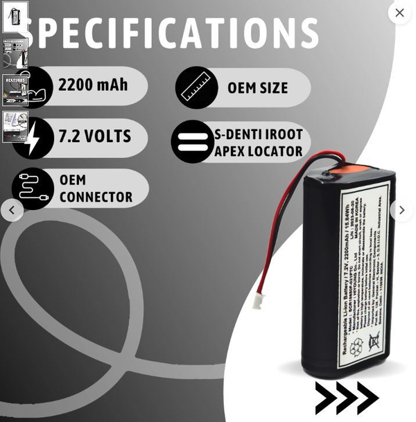 Замена аккумулятора S-Denti i-Root Apex Locator