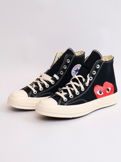 Кеды Converse x Comme des Garcons Play Chuck 70 Hi Black - 44 EU
