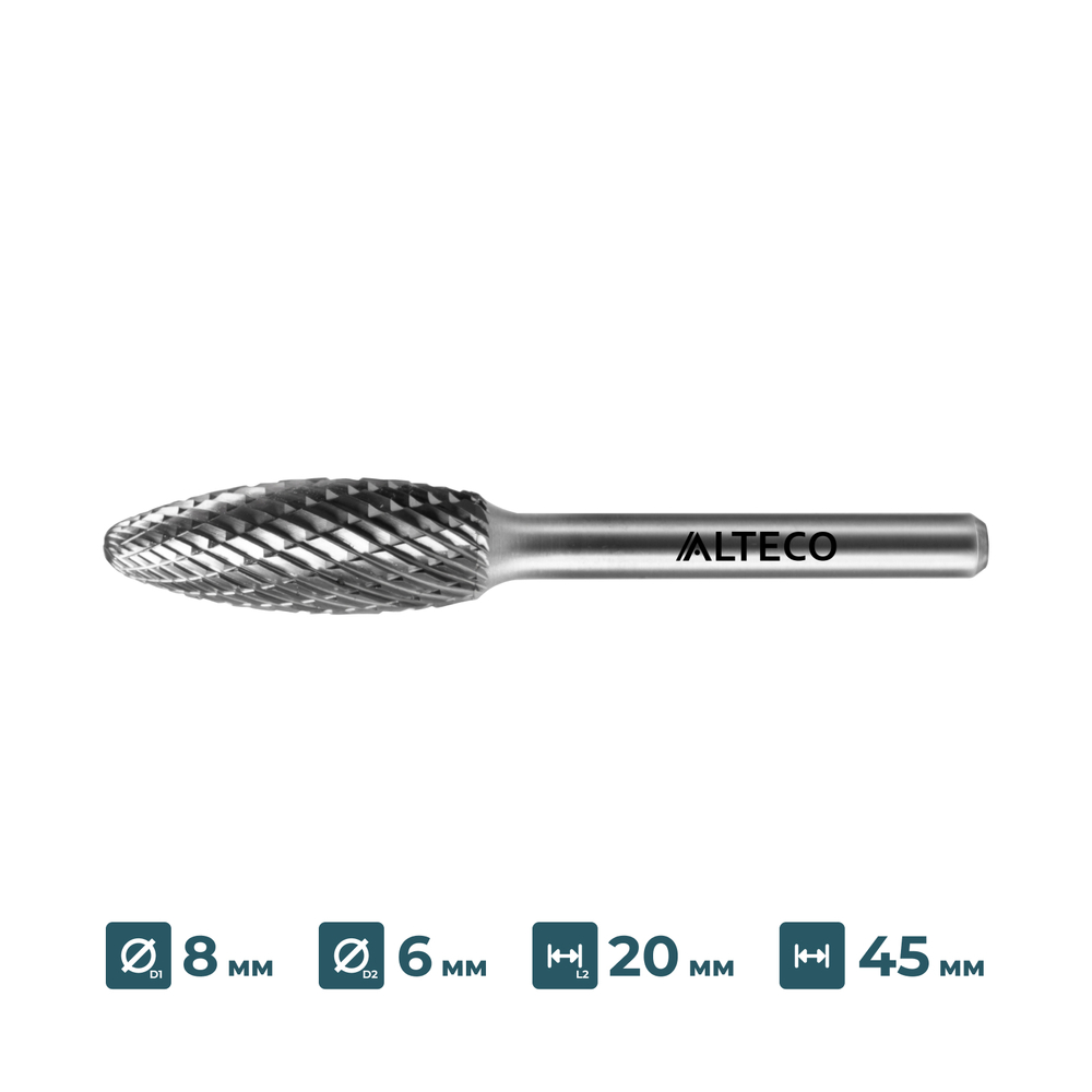 Борфреза по металлу ALTECO H 0820/6 MX