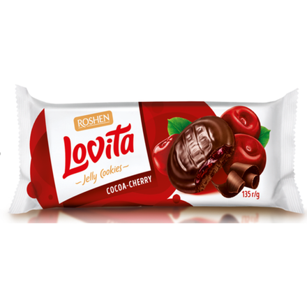 Печенье Lovita С вишней Roshen 135 гр