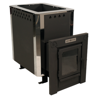 Печь банная "Грация-20" дверка со стеклом с-я /КУЗБАСС 8мм