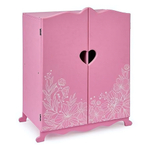 Шкаф с дизайнерским цветочным принтом розовый (Diamond princess)
