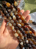 Бусины из агата 11х13мм, прямоугольная галтовка