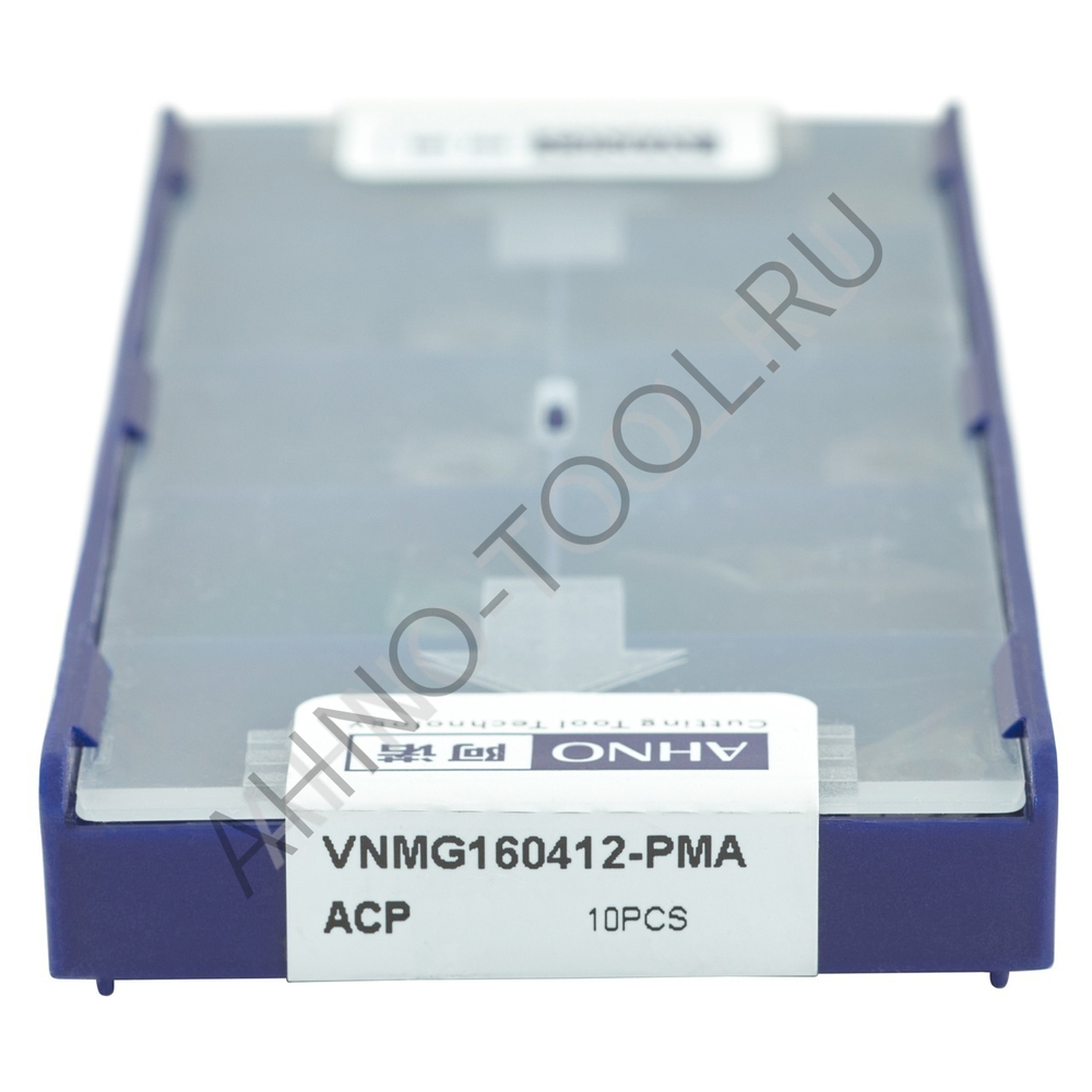 Пластина твердосплавная ISO VNMG160412-PMA ACP10E AHNO по стали, чистовая