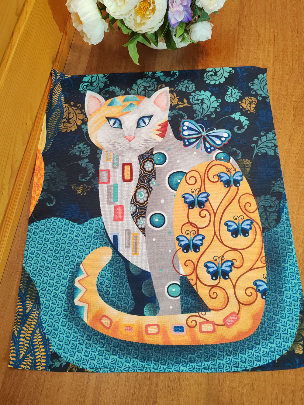 Набор кухонных полотенец, 3 шт , 45х60 см , рогожка