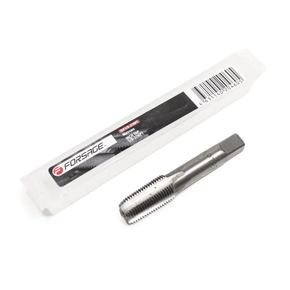 Метчик 1/8-27NPT (дюйм),в пластиковом футляре Forsage F-TAP1/8-27NPT